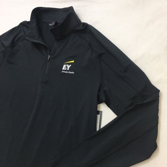 RHONE Courtside Shirt Men's L Black NWT 1/4 Zip Soft Shell Pullover Mid Layer - Picture 2 of 16